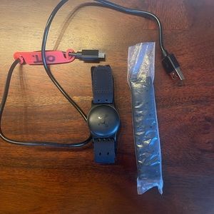 Two Orange Theory heart rate monitors